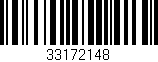 Código de barras (EAN, GTIN, SKU, ISBN): '33172148'