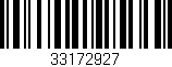 Código de barras (EAN, GTIN, SKU, ISBN): '33172927'