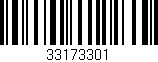 Código de barras (EAN, GTIN, SKU, ISBN): '33173301'