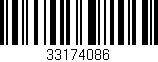 Código de barras (EAN, GTIN, SKU, ISBN): '33174086'