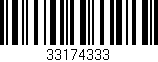 Código de barras (EAN, GTIN, SKU, ISBN): '33174333'