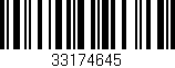 Código de barras (EAN, GTIN, SKU, ISBN): '33174645'