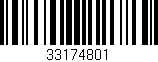 Código de barras (EAN, GTIN, SKU, ISBN): '33174801'