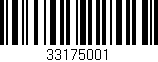 Código de barras (EAN, GTIN, SKU, ISBN): '33175001'