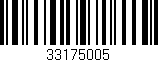Código de barras (EAN, GTIN, SKU, ISBN): '33175005'