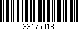 Código de barras (EAN, GTIN, SKU, ISBN): '33175018'