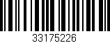 Código de barras (EAN, GTIN, SKU, ISBN): '33175226'