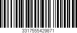 Código de barras (EAN, GTIN, SKU, ISBN): '3317555429871'