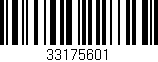 Código de barras (EAN, GTIN, SKU, ISBN): '33175601'