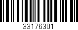 Código de barras (EAN, GTIN, SKU, ISBN): '33176301'
