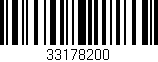 Código de barras (EAN, GTIN, SKU, ISBN): '33178200'