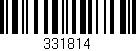 Código de barras (EAN, GTIN, SKU, ISBN): '331814'