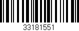 Código de barras (EAN, GTIN, SKU, ISBN): '33181551'