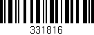 Código de barras (EAN, GTIN, SKU, ISBN): '331816'