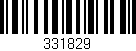 Código de barras (EAN, GTIN, SKU, ISBN): '331829'