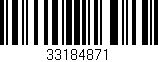 Código de barras (EAN, GTIN, SKU, ISBN): '33184871'