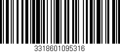 Código de barras (EAN, GTIN, SKU, ISBN): '3318601095316'