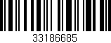 Código de barras (EAN, GTIN, SKU, ISBN): '33186685'
