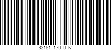 Código de barras (EAN, GTIN, SKU, ISBN): '33191_170_0_M'