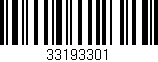 Código de barras (EAN, GTIN, SKU, ISBN): '33193301'