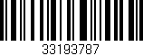 Código de barras (EAN, GTIN, SKU, ISBN): '33193787'