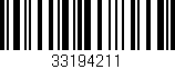Código de barras (EAN, GTIN, SKU, ISBN): '33194211'