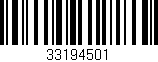 Código de barras (EAN, GTIN, SKU, ISBN): '33194501'