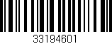 Código de barras (EAN, GTIN, SKU, ISBN): '33194601'