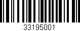Código de barras (EAN, GTIN, SKU, ISBN): '33195001'