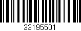 Código de barras (EAN, GTIN, SKU, ISBN): '33195501'