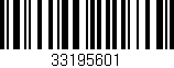 Código de barras (EAN, GTIN, SKU, ISBN): '33195601'