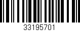 Código de barras (EAN, GTIN, SKU, ISBN): '33195701'