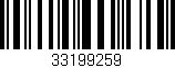 Código de barras (EAN, GTIN, SKU, ISBN): '33199259'