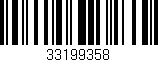 Código de barras (EAN, GTIN, SKU, ISBN): '33199358'