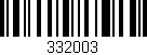 Código de barras (EAN, GTIN, SKU, ISBN): '332003'