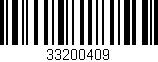 Código de barras (EAN, GTIN, SKU, ISBN): '33200409'