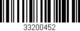 Código de barras (EAN, GTIN, SKU, ISBN): '33200452'