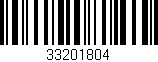 Código de barras (EAN, GTIN, SKU, ISBN): '33201804'