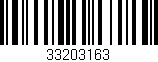 Código de barras (EAN, GTIN, SKU, ISBN): '33203163'