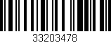 Código de barras (EAN, GTIN, SKU, ISBN): '33203478'