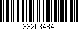 Código de barras (EAN, GTIN, SKU, ISBN): '33203484'