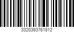 Código de barras (EAN, GTIN, SKU, ISBN): '3320393761812'