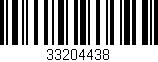 Código de barras (EAN, GTIN, SKU, ISBN): '33204438'