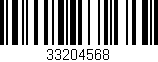 Código de barras (EAN, GTIN, SKU, ISBN): '33204568'