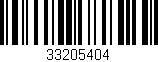 Código de barras (EAN, GTIN, SKU, ISBN): '33205404'