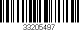 Código de barras (EAN, GTIN, SKU, ISBN): '33205497'