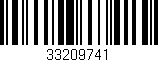 Código de barras (EAN, GTIN, SKU, ISBN): '33209741'