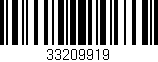 Código de barras (EAN, GTIN, SKU, ISBN): '33209919'