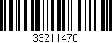 Código de barras (EAN, GTIN, SKU, ISBN): '33211476'