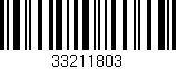 Código de barras (EAN, GTIN, SKU, ISBN): '33211803'